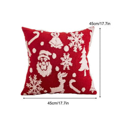 1Pack Christmas Decorations Pillow Covers Sofa Square Throw Pillow Cases Stamping Snowflake Waist Cushion Cover Home Bed Decor