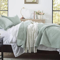 Bedding Set- Embossed, Bedspreads-Lightweight All Season Soft Microfiber Bedspread, Bed Coverlet for All Seasons