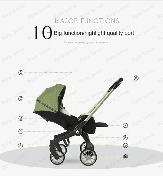 Infant Car Seat to Stroller in Seconds For Newborn Trolley Buggy Safety Carriage Portable Travel System