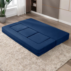 HORGAEO Folding Bed Couch, Sleeper Foam Sofa Bed, Cushioned Foam Mattress Comfortable Sofa