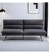 L Shaped Sofa with Ottoman Modern Sectional Living Room,Bedroom,Office,L Couch Brown