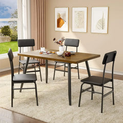 Kitchen Dining Table with 4 Chairs for Small Space Dinning Tables and Chairs Apartment Chair Dining Room Set Furniture Bedroom