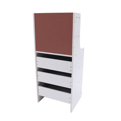 Modern Tall White Nightstand With 3 Drawers Side Stand Storage Cabinet Bedside Table Organizer Bedroom Furniture White