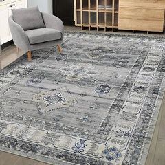 Living Room Area Rug 8 10 Large Washable Rug Vintage Rug Boho Distressed Area Rug Oriental Area Rug Floor Carpet Living  Bedroom