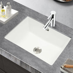 Bathroom Sink with Overflow Humanized Design Smooth Edges Build To Last Bathroom Sink for Bathrooms/Lavatories/Restrooms