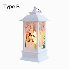 New Christmas Lantern Old Man Snowman Elk Retro Hanging Candle Holder Christmas Tree Decoration Christmas Gift Home Decoration