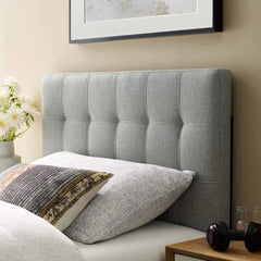 Lily Tufted Linen Fabric Upholstered Twin Headboard in Gray cabeceira de cama box casal  bed headboard  cabecero cama