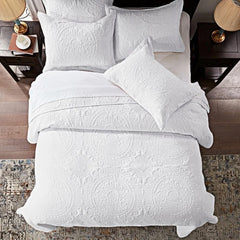 Bedding Set- Embossed, Bedspreads-Lightweight All Season Soft Microfiber Bedspread, Bed Coverlet for All Seasons