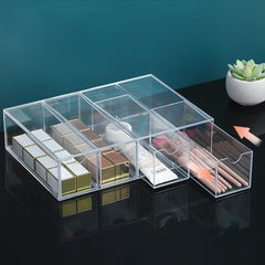 Acrylic Organizer with Drawers 5/6 Drawers Desk Storage Holder Clear Makeup Organizer Used To Store Cosmetics Stationery Jewelry