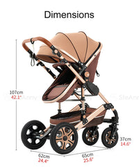 Baby Stroller Combo Car Seat Travel System Wagon Stroller Free Shipping Pram Portable  baby Carriage Bassinet Pram