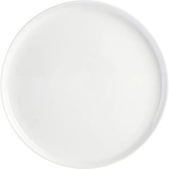 16 Piece Porcelain Dinnerware Set, White w/Black Rim, Service for 4, Dishwasher and Microwave Safe