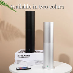 360 Column Aroma Diffuser Perfume Air Purifier Metal Material 120ML Capacity Freshener Remote Control Operation Machine for Home