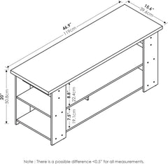 Jaya TV stand, French oak gray/black