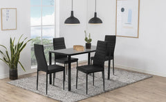 Dining Table Set Glass Dining Room Table Set for Small Spaces Kitchen Table and Chairs for Home Furniture