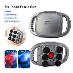 Six-head Fascia Gun High-Frequency Vibration Body Massage Gun Back and Waist Massager Massager Neck Shoulder Massager masajeador