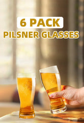 20oz Beer Glasses Set of 4 Beer Pint Glass. Craft Beer Glass, Pilsner Glasses, IPA Beer Glass. Solid Glassware Beer Cup