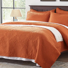 Bedding Set- Embossed, Bedspreads-Lightweight All Season Soft Microfiber Bedspread, Bed Coverlet for All Seasons