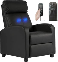 BestMassage Recliner Chair for Living Room Recliner Sofa Wingback Single Sofa Accent Chair Arm Chair Home Theater Seating