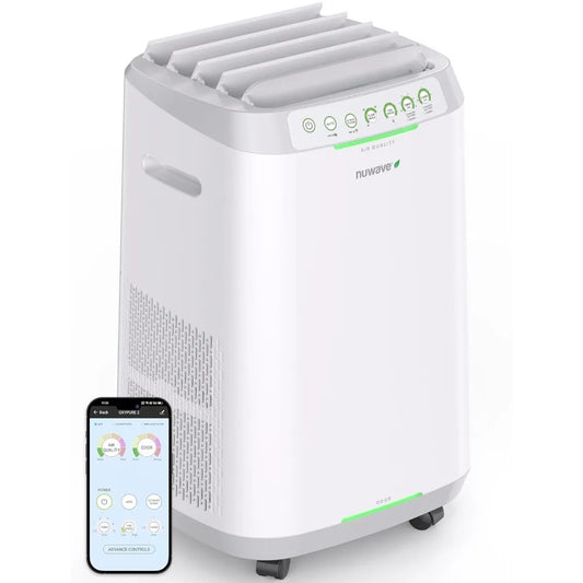 OxyPure ZERO Smart Air Purifier, Large Area up to 2,002 Sq Ft, Dual 4-Stage Air Filtration, Adjustable 30°, 60°, 90° Vents,