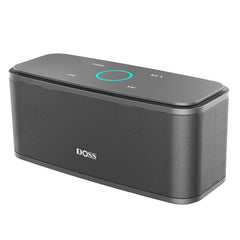 DOSS Bluetooth Speaker SoundBox, Touch Control Sound Box, 12W HD Sound, IPX5 Waterproof, Built-in Mic Hand Free Portable Speaker