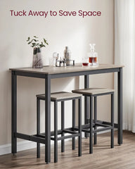 Tier Liquor Bar Table with Storage Shelves and Wine Glasses Holder, Industrial Corner Wine Bar Cabinet Mini Bars