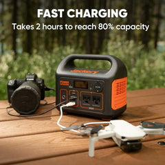 2025 USA  Portable Power Station 300, 293Wh Backup Lithium Battery,Solar Generator for Outdoors Camping Travel Hunting Blackout