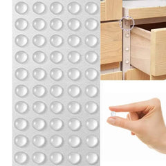 100Pcs Self Adhesive Door Stopper Rubber Damper Buffer Cabinet Bumpers