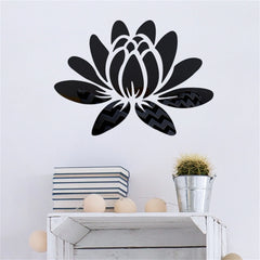 3D Acrylic Mirror Wall Paste Wall Art Sticker Self-adhesive Can Remove Eco-friendly Home Bedroom Living Room Bathroom Decoration