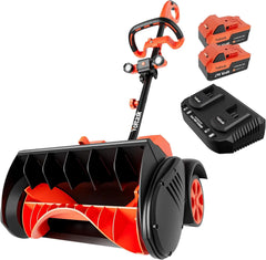 Cordless Snow Shovel with Wheels 48V 16-Inch 4-Ah Brushless Cordless Snow Blower Battery Snow Blower with Directional Plate