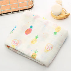 70x70cm Baby Blanket Ultra Soft Organic Cotton Newborn Swaddle Wrap Dual Layers Infant Feeding Burp Cloth Towel Scarf Baby Stuff