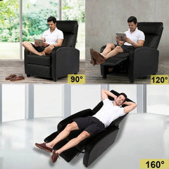 BestMassage Recliner Chair for Living Room Recliner Sofa Wingback Single Sofa Accent Chair Arm Chair Home Theater Seating