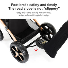 High quality newborn Lightweight  Baby Stroller  Folding Cart  Comfort Baby Stroller 3 in 1 Child Safety Seat With ISOfix