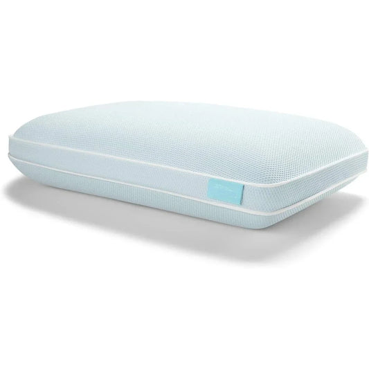 Blue Pillow for Sleep Memory Foam King Sleeping Pillows Cooling ProHi Pillow Home Textile Garden