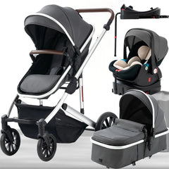 Baby Stroller Combo Car Seat Travel System Wagon Stroller Free Shipping Pram Portable  baby Carriage Bassinet Pram