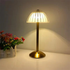 Nordic Crystal Rechargeable Table Lamp   Lamp  Dimmable Golden Desk Lamp Living Room Bedroom Hotel Lamp Bedside Lamp