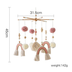 Baby Wooden Gym Frame Rocket Model Newborn Activity Gym Frame Hanging Pendant Rattle Toys For Baby Education Montessori Toys