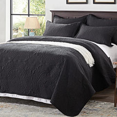 Bedding Set- Embossed, Bedspreads-Lightweight All Season Soft Microfiber Bedspread, Bed Coverlet for All Seasons