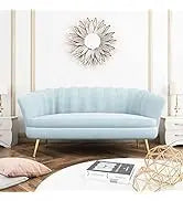 3 piece living room set, cheongsam leather sofa loveseat couch chair with scroll arms and nailhead for living room office (Sudar