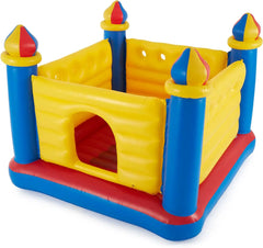 Intex 48259EP Inflatable Colorful Jump-O-Lene Castle Bouncer Indoor Outdoor Kids Jump Bounce House for 2 Kids, Ages 3 to 6 Years