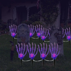 2024 Halloween Garden Lights Skeleton Hand Solar Powered Scary Halloween Decorations Outdoor Waterproof Yard Ornament For Home