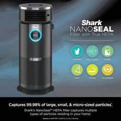 QWShark HC451 3-in-1 Clean Sense Air Purifier,Heater;Fan,Oscillating,Captures 99.98% of Particles for Clean Air,Dust,Smoke