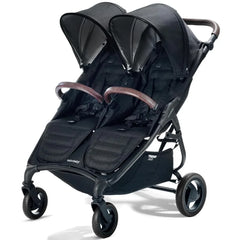 Trend Duo Side by Side Double Stroller - Easy Compact Fold, Multi-Position Recline, Large Canopy Infant Twin Stroller