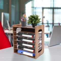 Adjustable File Document Holder Office Desktop Organizer Stable Storage Rack File Organizer