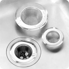 1PCS Kitchen Sink Filter Stainless Steel Mesh Sink Strainer Filter Bathroom Sink Strainer Drain Hole Filter Trap Waste Screen