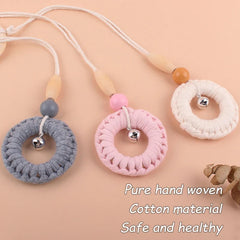 3/4 Pcs Baby Gym Frame Beech Wood Ring Baby Fitness Rack Pendants Silicone Beads Teether Newborn Stroller Rattle Play Gym Toys