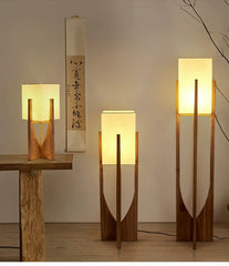 Japanese Style Creative Floor Lamp Designer Living Room, Bedroom, Sofa, Bedside Wooden Decorative Lighting Lamp