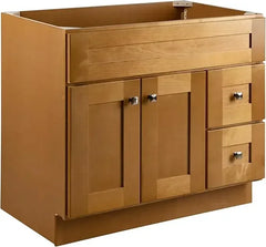 Base Bathroom Vanity Cabinet, Modern Birch Dimensions: 36 inches W x 21.73 inches D x 31.5 inches H