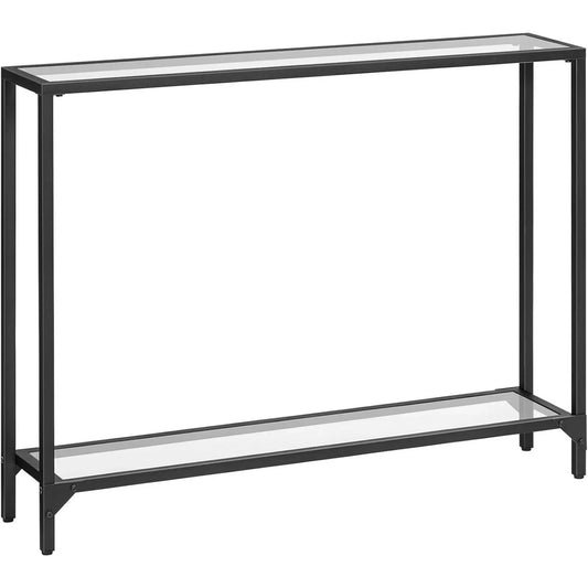 Console Table Tempered Glass Sofa Table Entryway Table 39.4” x 8.7” x 31.5” United States