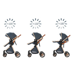 Luxury Portable Travel Pram 3 in 1Baby Stroller High Landscape Baby Pushchair Baby Travel Stroller Newborn Stroller