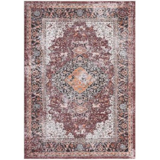 Living Room Area Rug 8 10 Large Washable Rug Vintage Rug Boho Distressed Area Rug Oriental Area Rug Floor Carpet Living  Bedroom